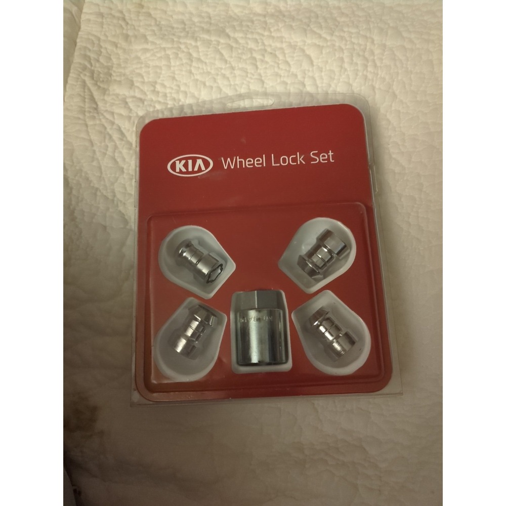 Kia Wheel Lock Set Anti-Theft Security Chrome‎ Finish
